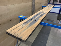 Foto 4 van 3 × 25 CM eikenhouten spoorplanken 260 CM lengte