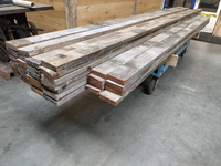 5x15cm hardhout gebruikt 200cm