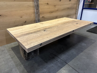 Foto 2 van 100x250CM 65 MM eiken Dragline tafel