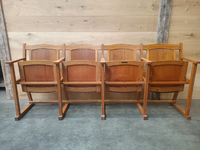 Klapstoel kerkbank uniek 4 zitting